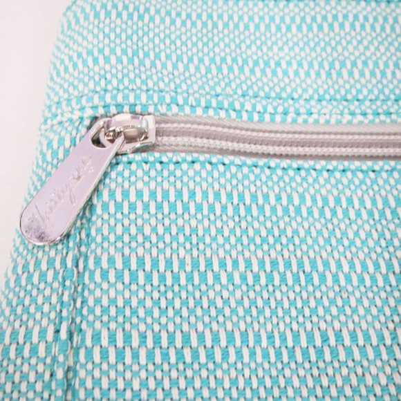 Thirty-One Organizing Shoulder Bag Turquoise Cross - Picture 3 of 5